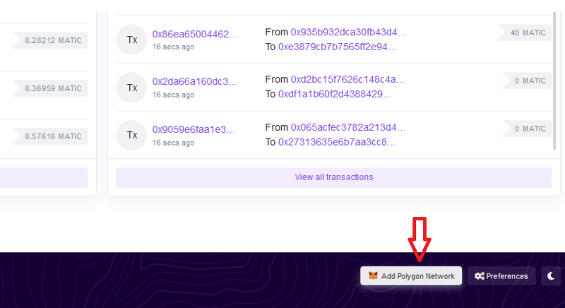 metamask polygon ekleme 1