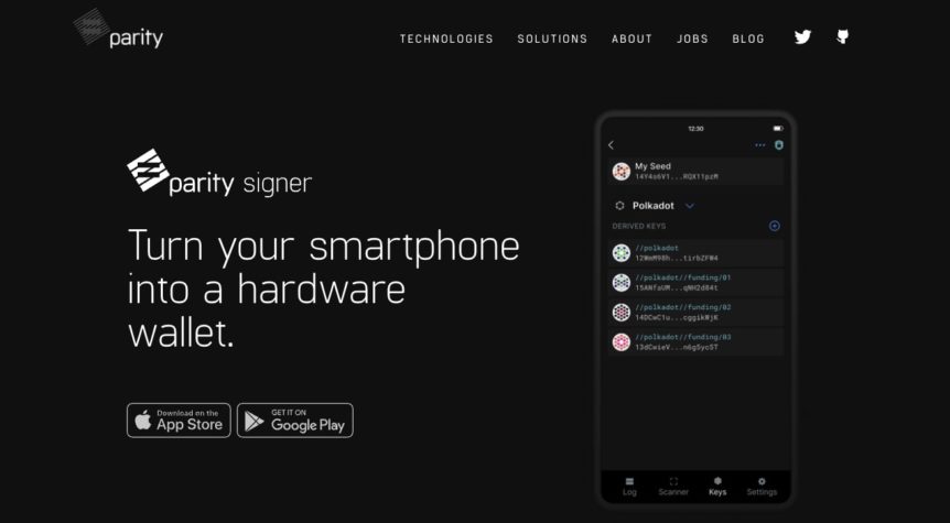 parity signer wallet