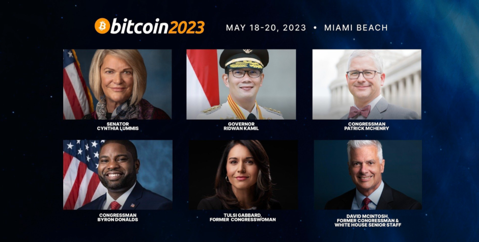 bitcoin 2023 konferansinda siyasi liderleri bir araya gelecekrr