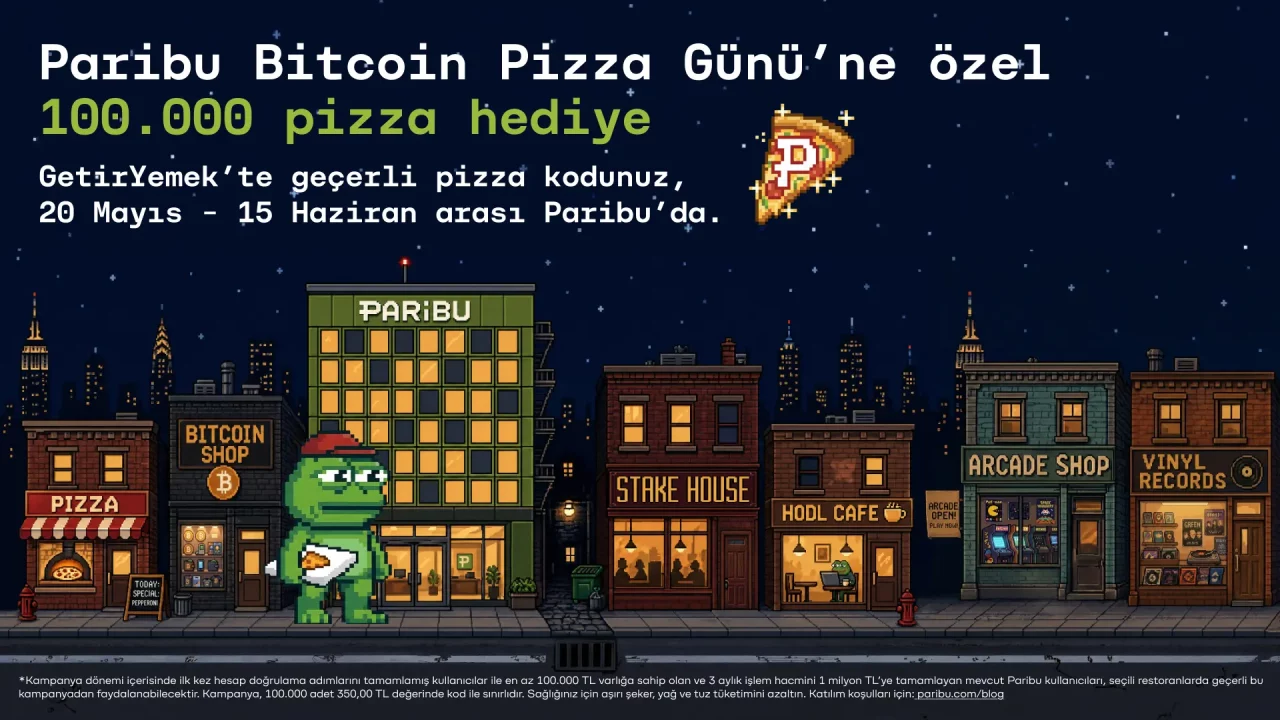 Paribu Bitcoin Pizza Günü’nde, Bitcoin ile yapılan tarihteki ilk alışveriş yeniden canlanıyor